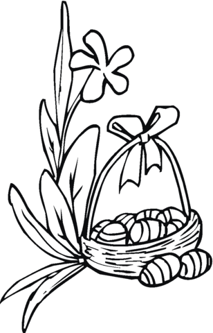 Easter Lily Coloring Page